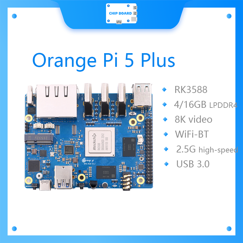 Radxa Rock 5B 16Gb - Orange Pi 5 Plus シングルボードコンピュータ RK3588