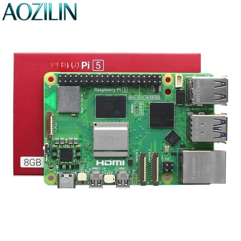 Raspberry Pi 5 8Gb Kit - Raspberry Pi 5 8GB /4B用開発ボードメインボードキット、PythonプログラミングAI学習開発キット