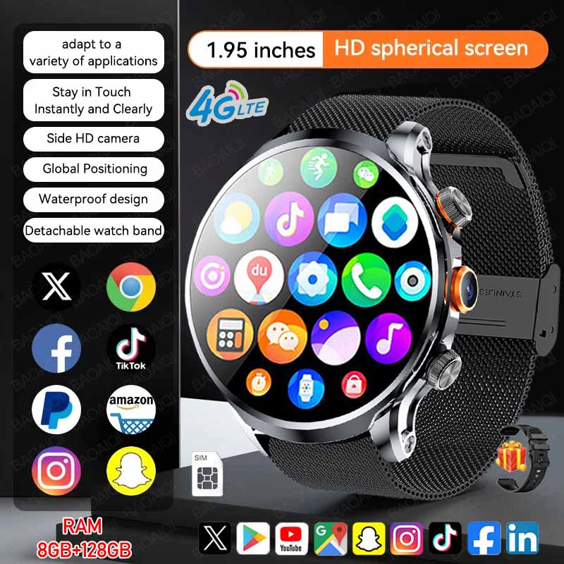 Khadas Vim4 8Gb - 5G/4G フルネットコムスマートウォッチ 680*680 AMOLED 8GB +
