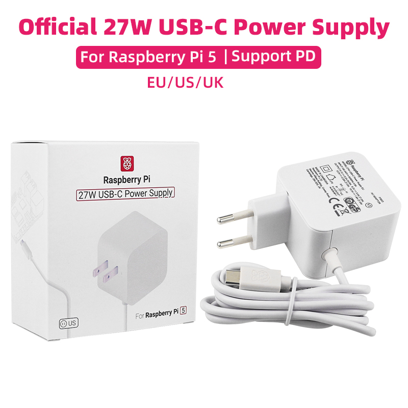 Banana Pi Bpi-M5 - Raspberry pi-公式電源,27W, USB-C v,5a,pd充電器と互換性,EU,us,チュクプラグ
