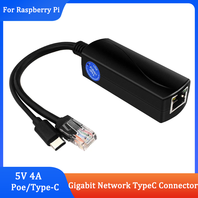 Banana Pi Bpi-M5 - Raspberry Pi用USB Type-C PoEセパレーター 1000MbpsギガビットPoEスプリッター 5V
