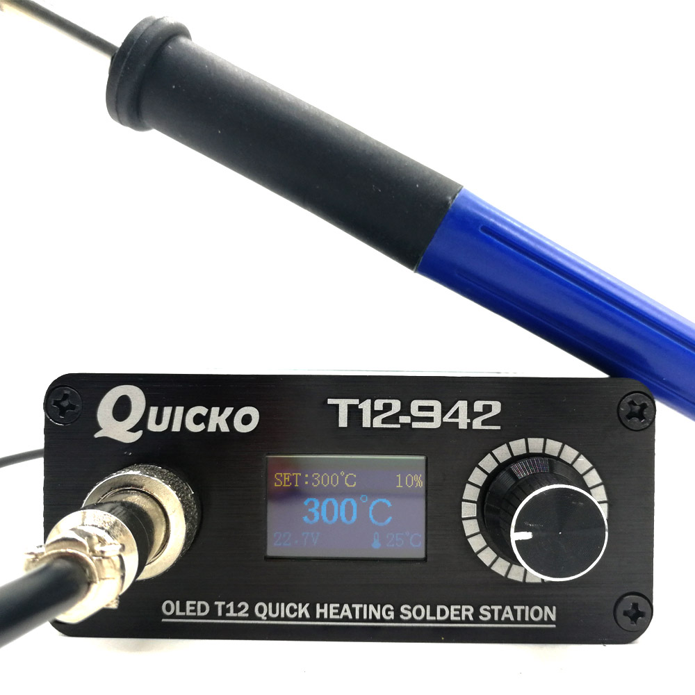 Soldering Station T12 Oled - Picko-デジタルはんだ付けステーション12 stc,電子ソダー942,はんだ付けツール9501付き