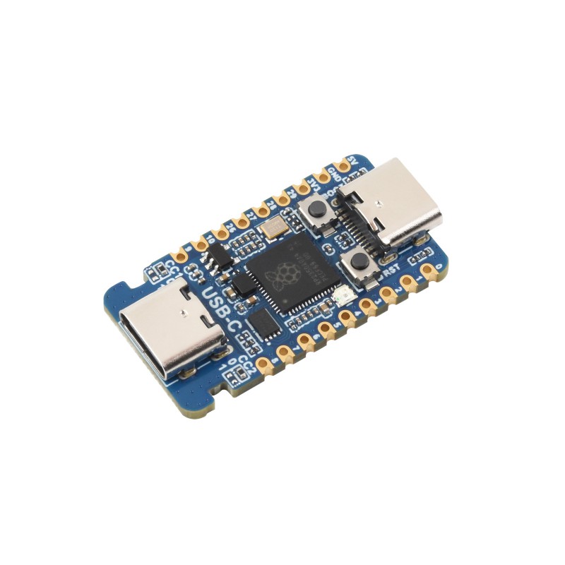 Banana Pi Bpi-M5 - Waveshare RP2350-USB-C マイクロコントローラー開発ボード、Raspberry Pi RP2350A ベース、デュアルコア＆デュアルアーキテクチャ搭載