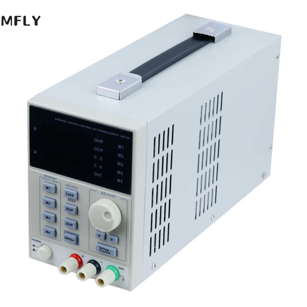 Programmable Dc Power Supply 60V 5A - Korad-精密調整可能デジタルプログラマブルDC電源、実験室用、30v、60v、5a、10a、3010d、3010p、6005d、6005p