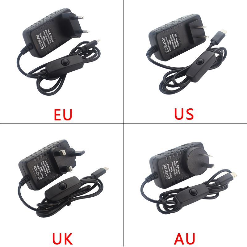 5V 3A ラズベリーパイ 4 電源 USB タイプ C ポ - Banana Pi Bpi-M5 のレビューと価格