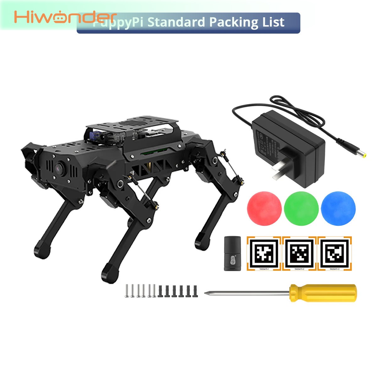 Hiwonder PuppyPi スタンダードキット 四足歩 - Raspberry Pi 5 8Gb Kit のレビューと価格
