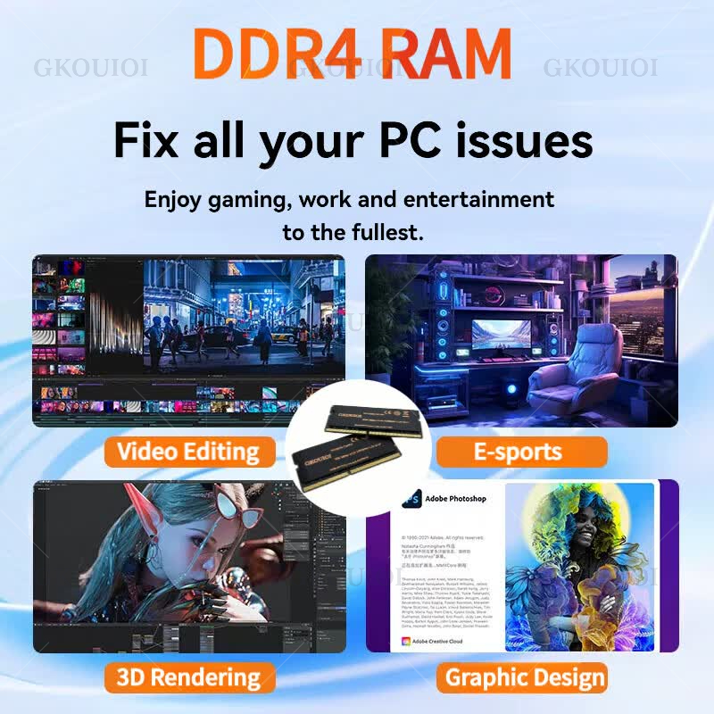 GKOUIOI DDR4 メモリ RAM 4GB 8GB 1 - Khadas Vim4 8Gb のレビューと価格