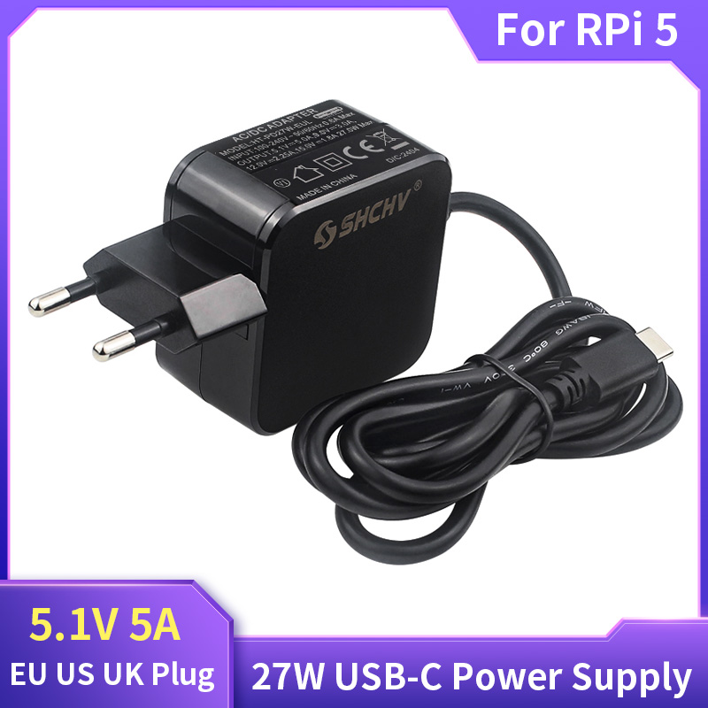 Raspberry pi電源アダプター,5入力電源27w,  - Banana Pi Bpi-M5 のレビューと価格