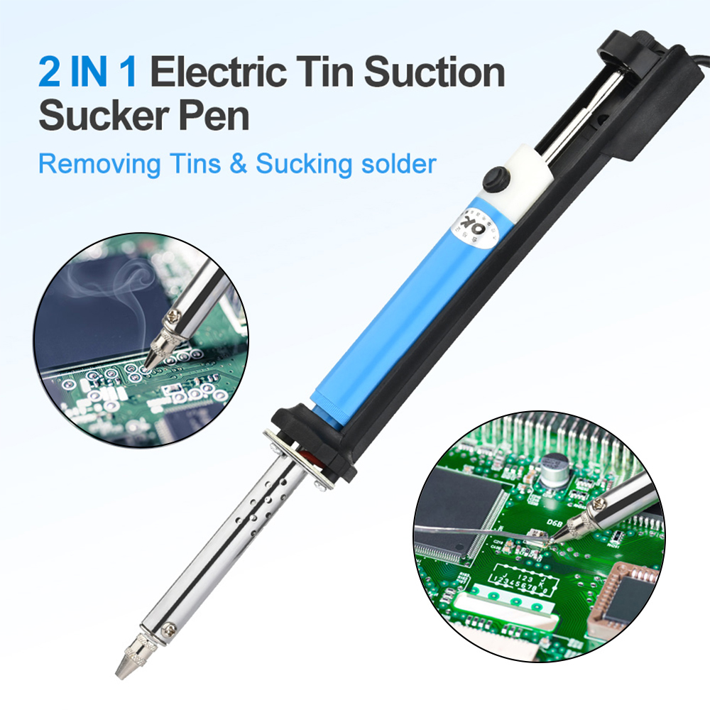 30W電動真空はんだ除去器吸引ポンプガンツールセット、はんだ - Desoldering Gun Vacuum Electric のレビューと価格