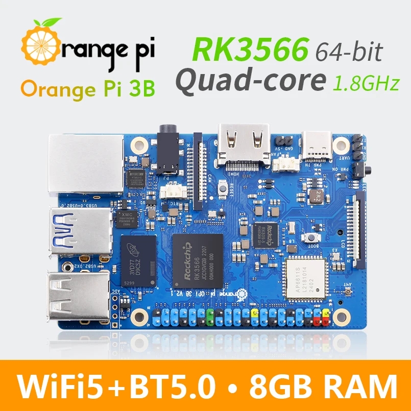 Orange pi-ramシングルボードコンピューター,rk - Khadas Vim4 8Gb のレビューと価格
