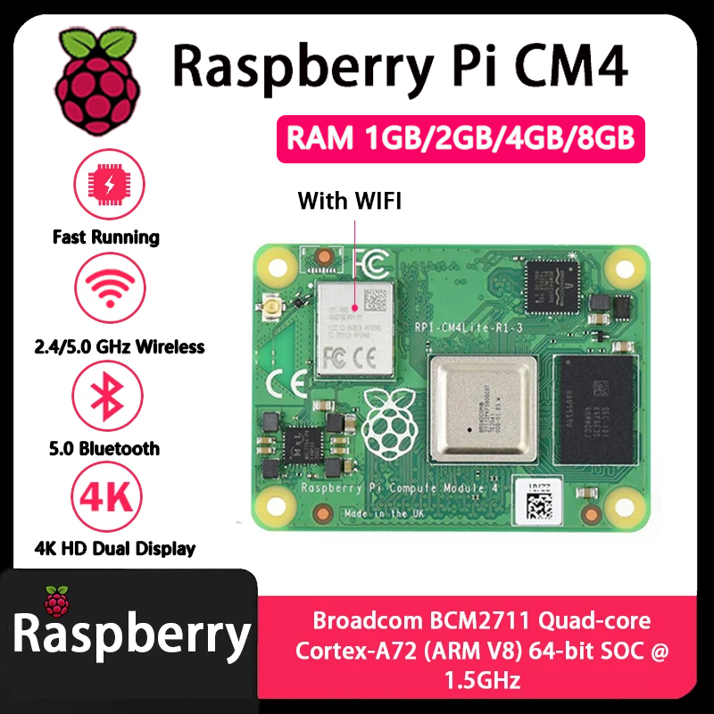 Raspberry Pi CM4 1GB/2GB/4GB/8 - Raspberry Pi Compute Module 4 8Gb 32Gb のレビューと価格