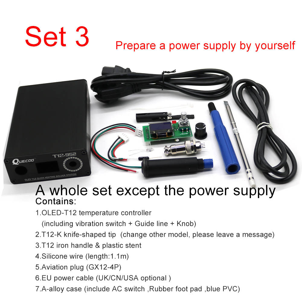 T12 STC-OLED はんだステーションアイロン DIY - Soldering Station T12 Oled のレビューと価格