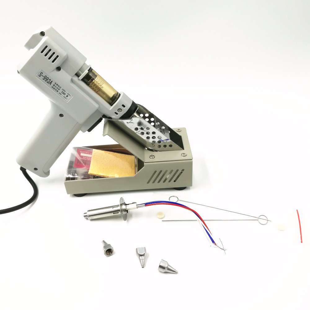 S-993A 電動真空はんだ吸取器 はんだ吸取ガン 100W - Desoldering Gun Vacuum Electric のレビューと価格