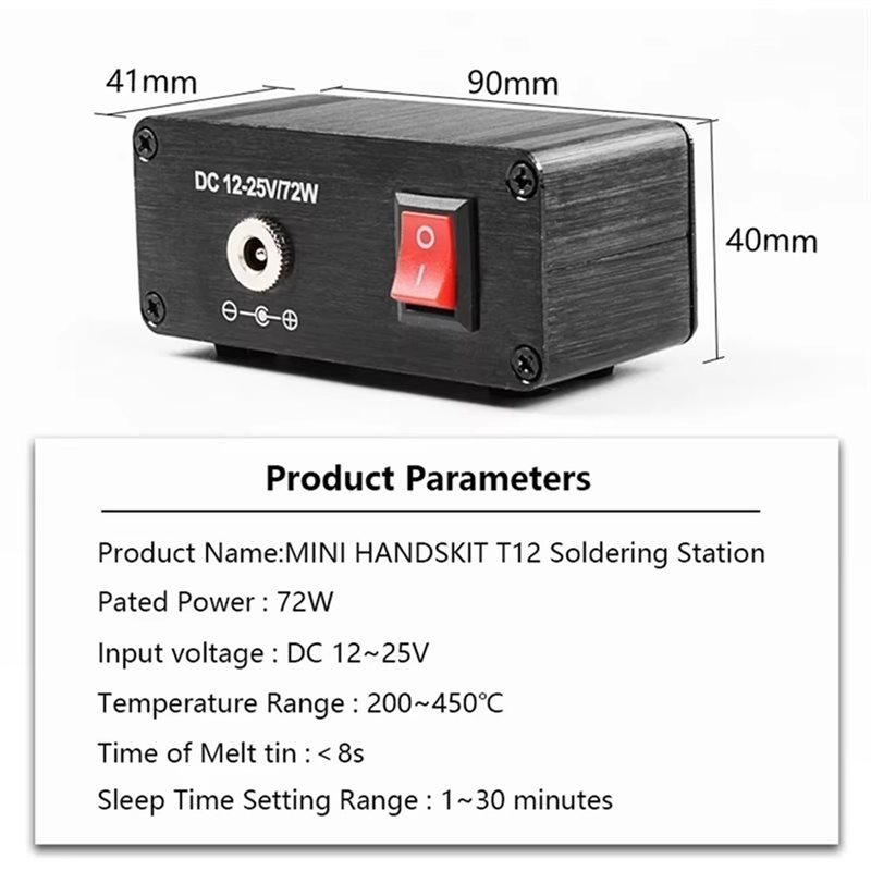 B03C-T12 デジタルはんだ付けステーション ポータブル - Soldering Station T12 Oled のレビューと価格